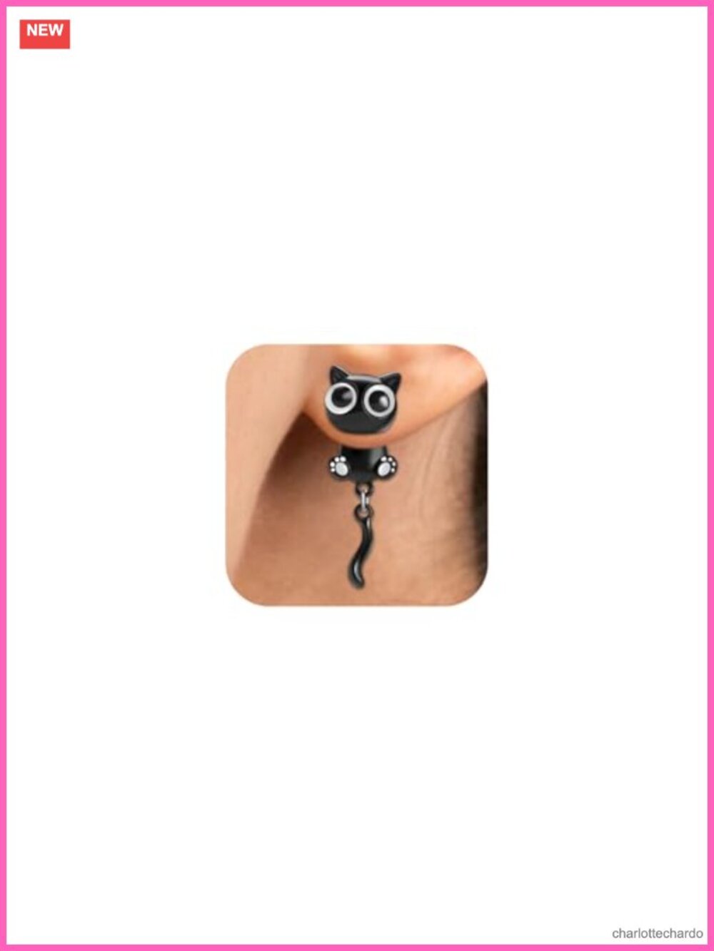 Cute Cat Paw Stud Earrings for Women Hypoallergenic Metal Gift
